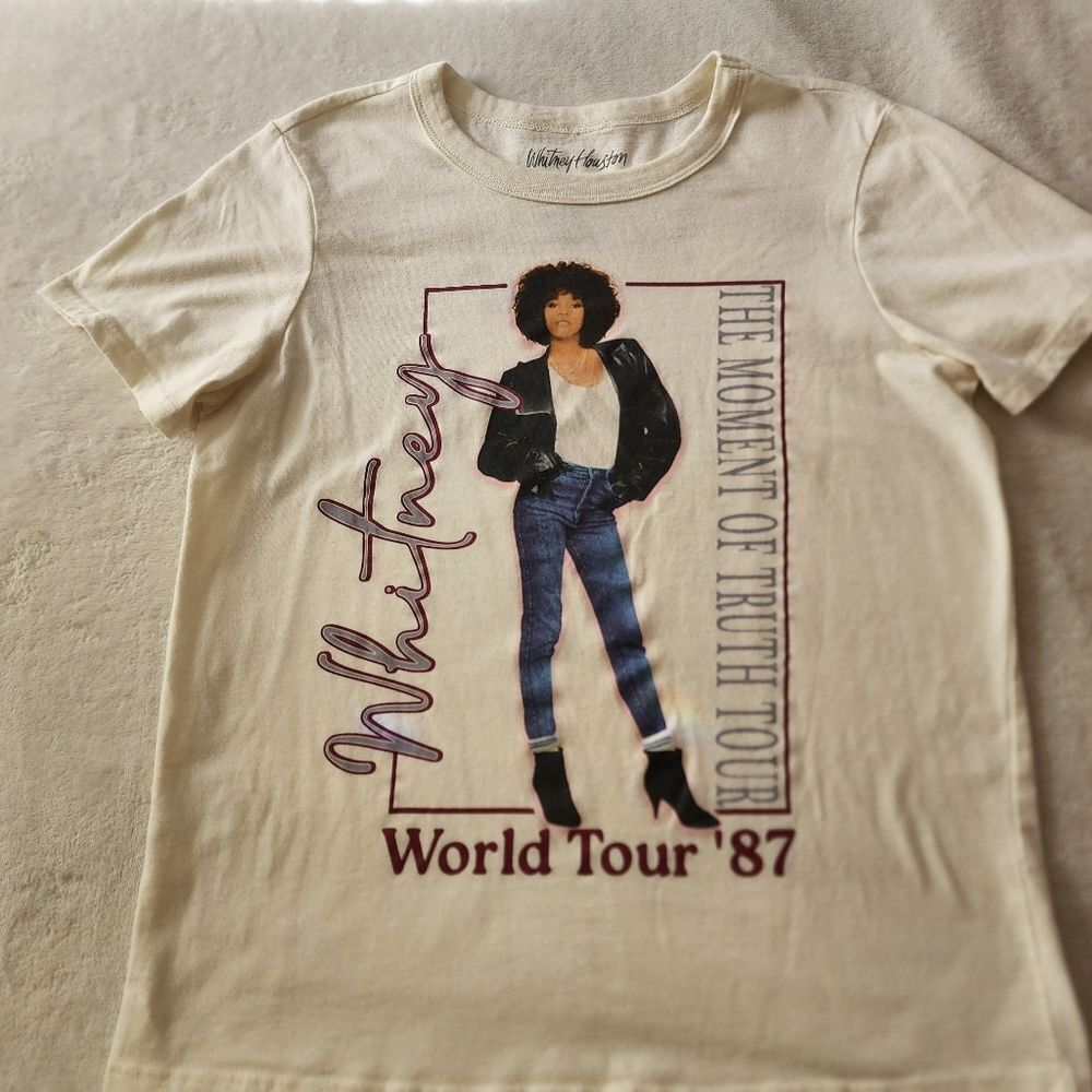 Whitney Houston 2023 The Moment Of Truth Tour Graphic Tshirt Size Small
